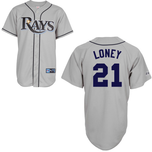James Loney #21 mlb Jersey-Tampa Bay Rays Women's Authentic Road Gray Cool Base Baseball Jersey